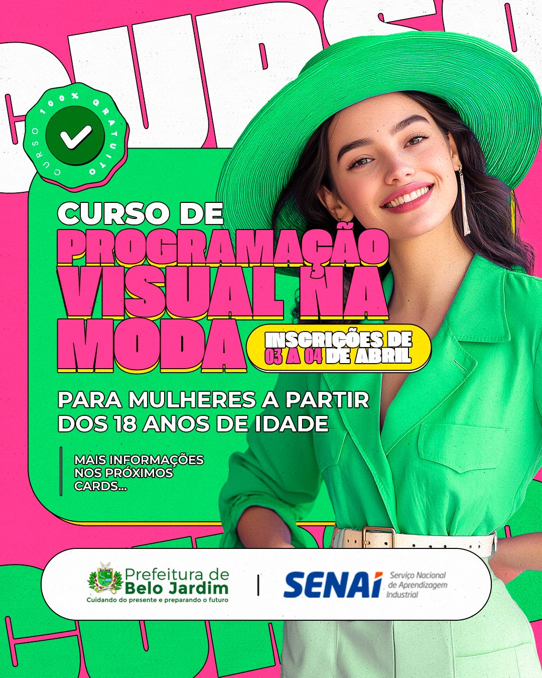 Prefeitura de Belo Jardim e Senai oferecem curso gratuito sobre Programa Visual na Moda exclusivo para mulheres