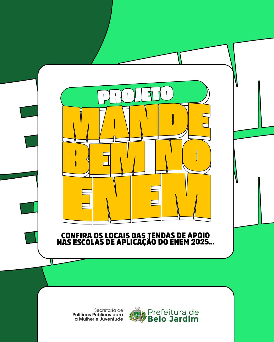Prefeitura de Belo Jardim realiza 6ª edição do “Mande Bem no ENEM” e beneficia jovens do município nos dias de prova
